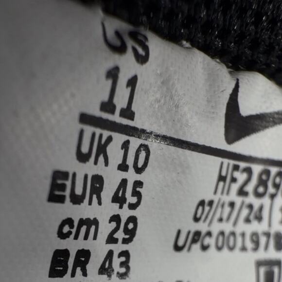 Nike Air Force 1 ’07 LV8 Off Noir Carbon Snakeskin Shoes Mens Size 11 HF2898-001 - Picture 11 of 13